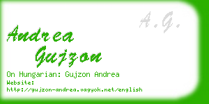 andrea gujzon business card